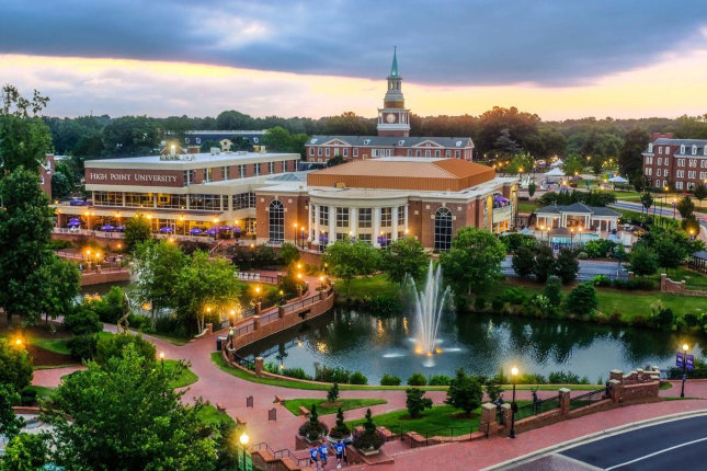 city street in High Point, North Carolina