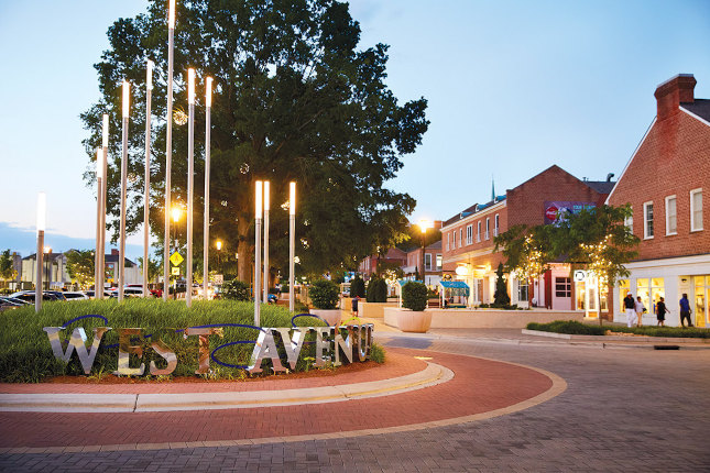 city street in Kannapolis, North Carolina