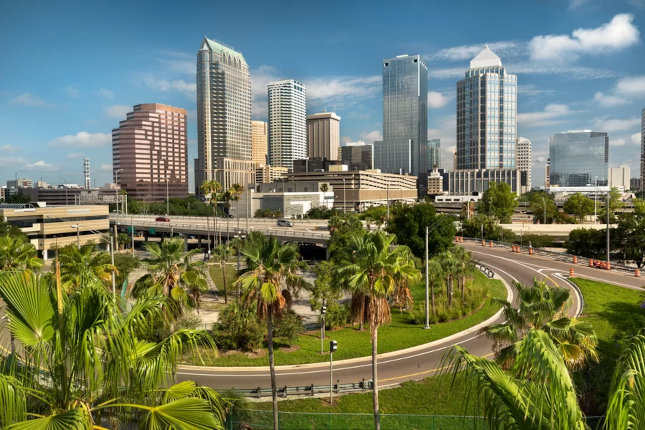 city view in Tampa, Florida