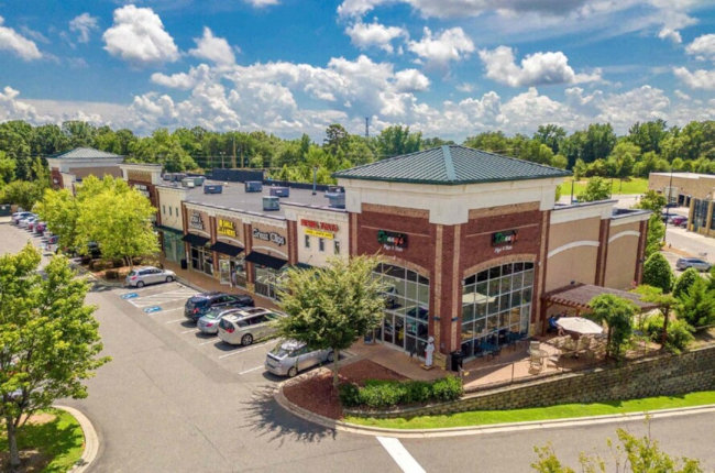 city street in Tega Cay, South Carolina