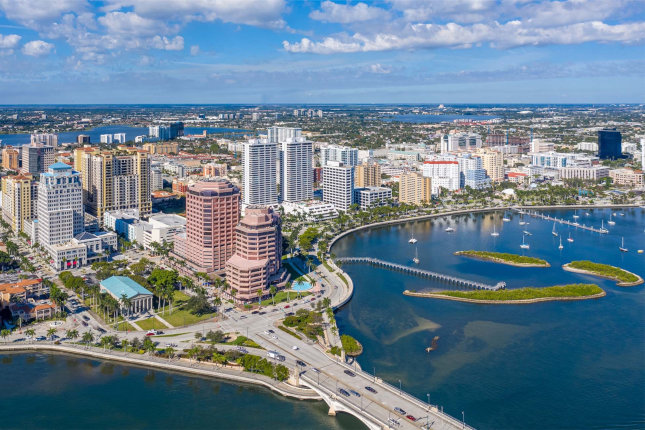 ocean view in West Palm Beach, Florida